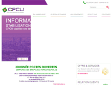 Tablet Screenshot of cpcu.fr